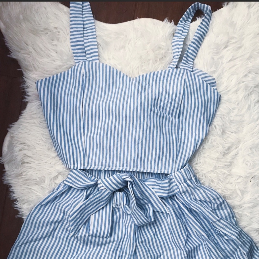 Tie bow romper